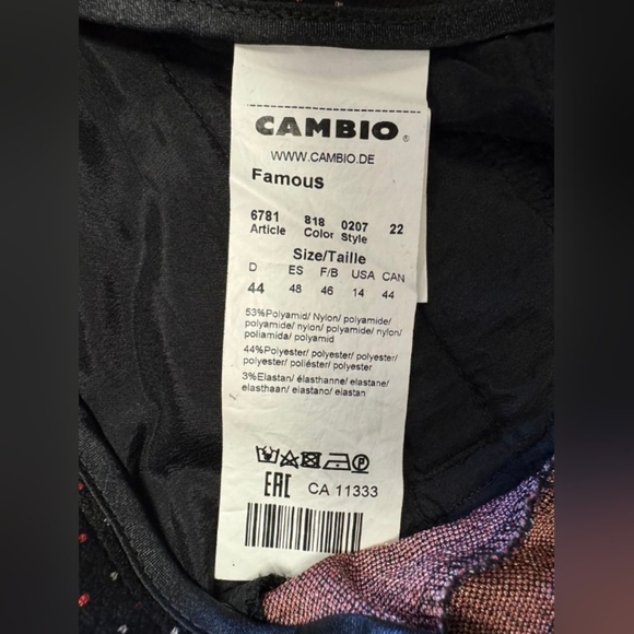 Cambio Pants High Rise Black/Red/White Polka Dot Size 14 EUC - Picture 9 of 9